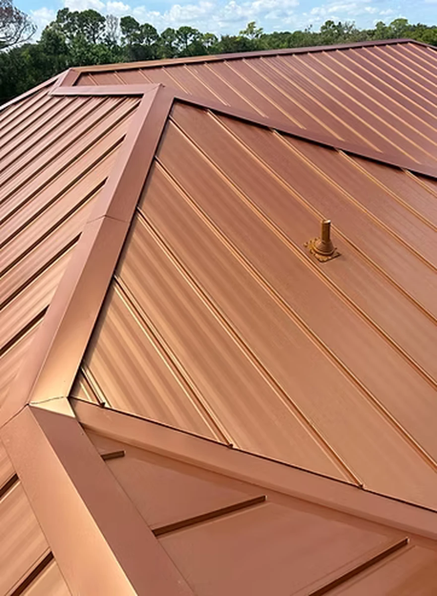 Metal roof detail in Apopka, Florida