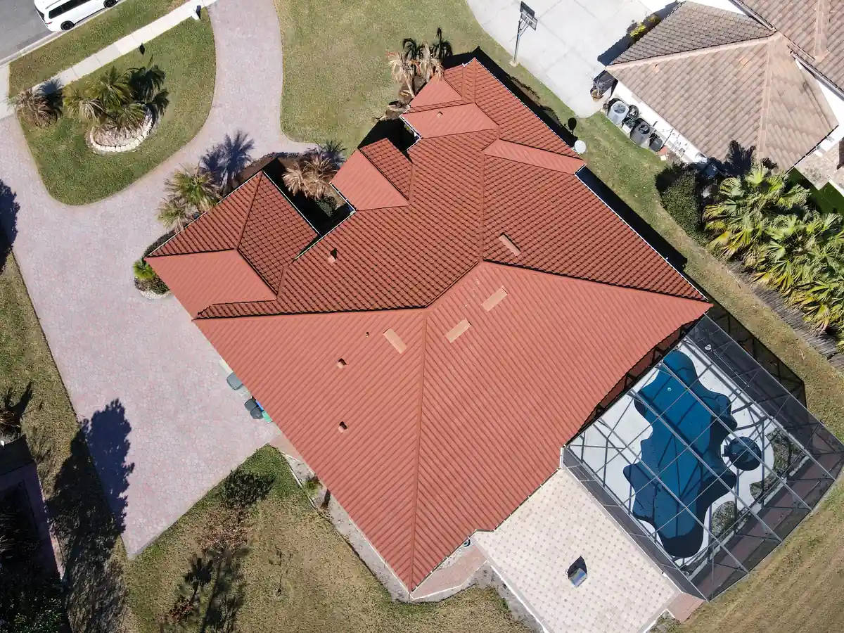 Stone-coated metal roof with a tile profile in Orlando, Florida